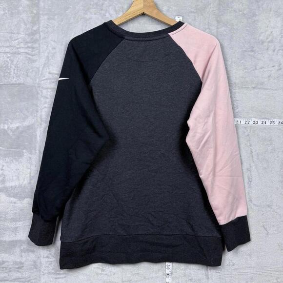 Nike Women’s Dry Color-block Crew Sweatshirt Long Sleeve Size M Dri-Fit Athleic - Picture 4 of 8